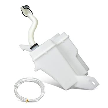 Imagem de DNA Motoring OEM-WT-NI1288124 Reservatório de fluido de lavadora de para-brisa estilo fábrica com tubo de tampa e bomba compatível com 07-11 Versa Sedan