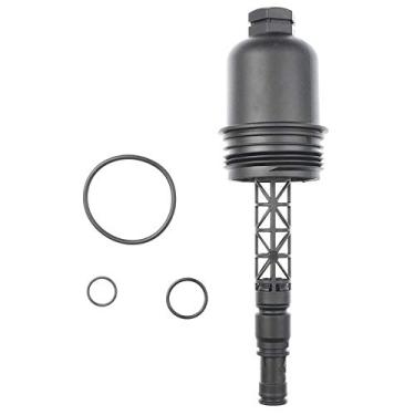 Imagem de A-Premium Conjunto de tampa do invólucro do filtro de óleo compatível com Mercedes-Benz S204 Series C250 2012-2015 Coupe, W204 Series C250 2012-2014 Sedan, R172 Series SLK250 2012-2015 conversível,