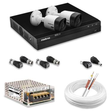 Imagem de Kit 2 Câmeras De Segurança Intelbras Full Hd 1080p Com Dvr Mhdx 1204 1