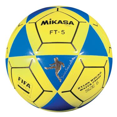 Imagem de MIKASA Bola de futebol FT5 Goal Master, azul/amarelo, tamanho 5