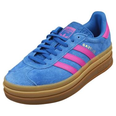 Imagem de Adidas Gazelle Bold W Tênis feminino de três camadas Q-Pannel com sola de goma, Azul/Roxo Burst/Azul, 39