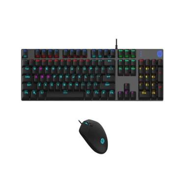 Imagem de Kit Teclado + Mouse Gamer GM300 Preto HP