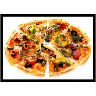 Imagem de Quadro Decorativo Gourmet Pizza Pizzarias Lanchonetes Padarias Cozinha
