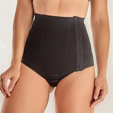 Imagem de Calça Pós Parto Modeladora Redutora Cintura Alta Cetinete Com Abertura