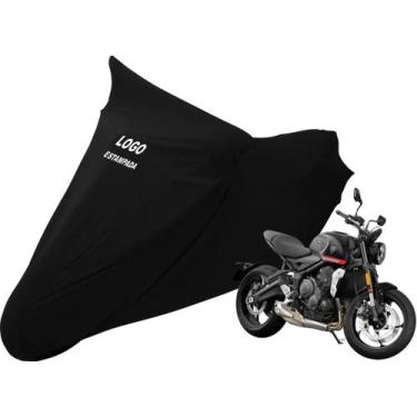 Imagem de Capa De Tecido Helanca Lycra Moto Triumph Trident 660 - Mz, Preta