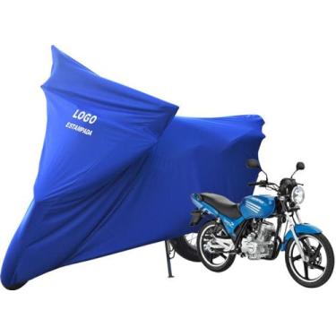 Imagem de Capa Para Proteger Moto DafraSpeed Sob Medida Com Logo - Mz, Azul