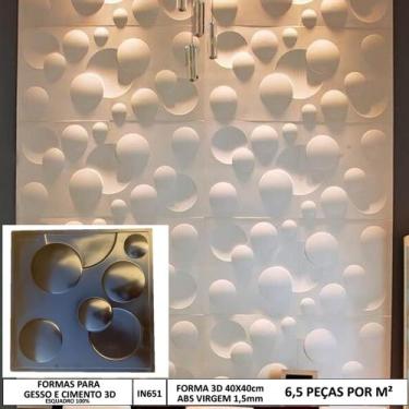 Imagem de Molde Gesso 3d Eclipse Lunar 40x40 Abs 1,5mm Forma Para Gesso/Cimento/