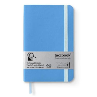 Imagem de Caderneta Quadriculada taccbook Azul centáurea 9x14 Flex