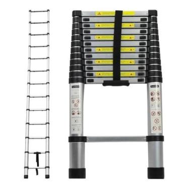 Imagem de Escada Reta Alumínio Telescópica 5 Metros / 13 Degraus - Nakazaki