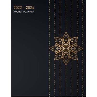 Imagem de 2022-2024 Hourly Planner: 3 Year Appointment Plan with Monthly Calendar and Weekly Time Slot 15 Minute Intervals From 7 AM To 9 PM Starting on Monday