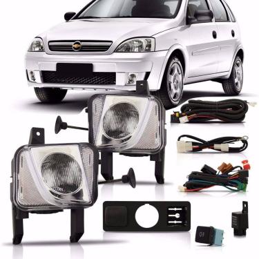 Imagem de Kit Farol Milha Neblina Auxilar Corsa Montana 2003 2004 2005 2006 2007 2008 2009