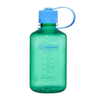 Imagem de Nalgene Garrafa de água Sustain Tritan livre de BPA feita com material derivado de 50% de resíduos de plástico (usando equilíbrio de massa certificado ISCC), 473 ml, boca estreita, verde pastel