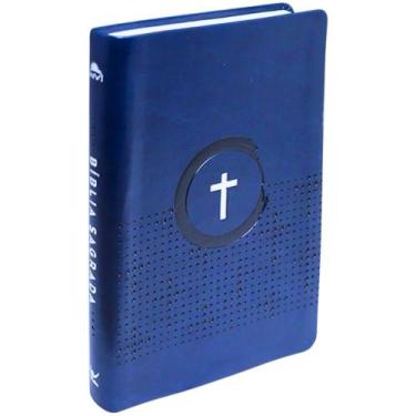 Imagem de Bíblia NVI - Slim - Círculo Cruz - Vida, Azul