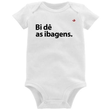 Imagem de Body Bebê Bi dê as ibagens - Foca na Moda, Branco, P