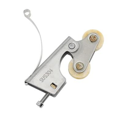 Imagem de Polia do Guarda-roupa, 2 Peças de Rodas de Rolo de Móveis de Aço Inoxidável única Roda Armário Guarda-roupa Polia da Porta Deslizante, Rolos (Côncavo)