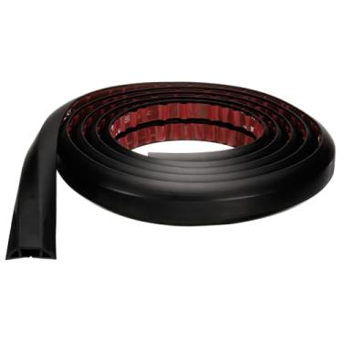 Imagem de HARFINGTON Capa de cabo de 3 m L 1,55 x A 0,28 cm de comprimento do canal interno PVC esconde o cabo de extensão, protetor de fios para evitar desvios de cabos, gerenciamento de cabos, preto