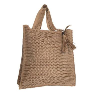 Imagem de Bolsa Feminina De Palha Sintética Sofisticada Elegante Verão - Alwy