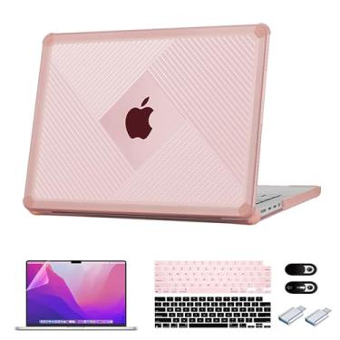 Imagem de ZEERSIDEND Capa protetora de TPU macio à prova de choque para MacBook Pro de 14 polegadas lançado em 2021-2024 M4 M3 M2 Pro/Max Chip A3112 A3185 A3401 A2918 A2992 A2779 A2442 à prova de choque com