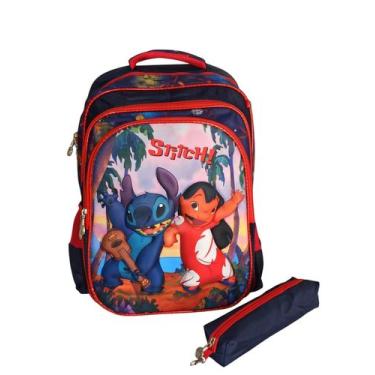 Imagem de Mochila Stitch + estojo 3D - Banca da val