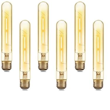 Imagem de Kit 6x Lâmpada Filamento LED Retrô T30 2W Branco Quente Bivolt