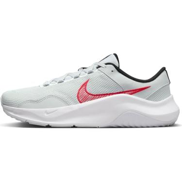 Imagem de Nike Tênis masculino de cano baixo, Pure Platinum University Vermelho Branco Preto, 14