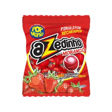 Imagem de Pirulito Pop Mania Azedinho Morango c/ 42unid 500g