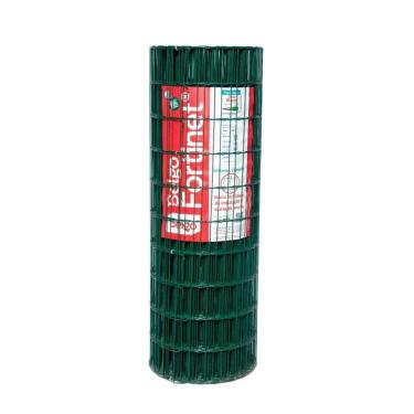 Imagem de Tela soldada fortinet verde malha 5x10cm fio 2,50mm rl 25X1,5m
