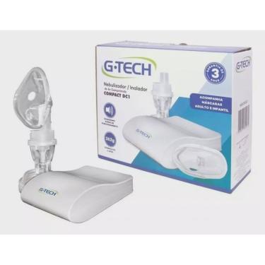 Imagem de Aparelho Nebulizador Inalador Compressor Compacto G-tech