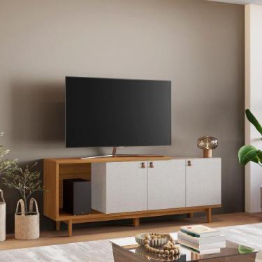 Imagem de Rack para TV até 50 Polegadas 3 Portas com Pés de Madeira NT 1380 Notá