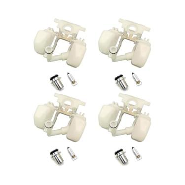 Imagem de Flutuador de carburador para Bandit250~400CC (GSF250~400) GJ77A/GK75A/7AA Impulse GK79A DR250/350 GSX400S Katana 400 Base de válvula de agulha flutuante de plástico (4)