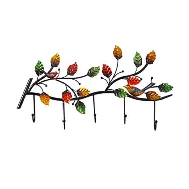 Imagem de WYUYIWH Cabideiro, cabideiro criativo de ferro forjado decoração de parede sala de estar quarto gancho estilo cabide cabide suporte