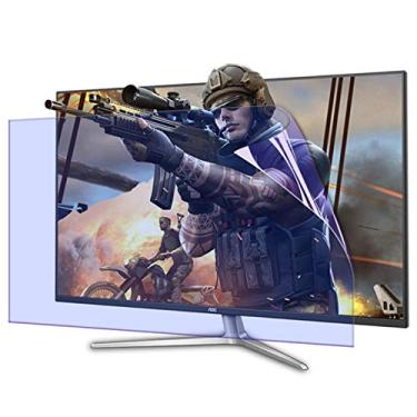 Imagem de BDSHL Protetor de tela anti-luz azul para monitor de TV de 32 a 75 polegadas [antirreflexo] [antirrisco] filme de filtro de luz azul para LCD, LED, OLED 4K e HDTV QLED (Cor: Versão HD, Tamanho: 60