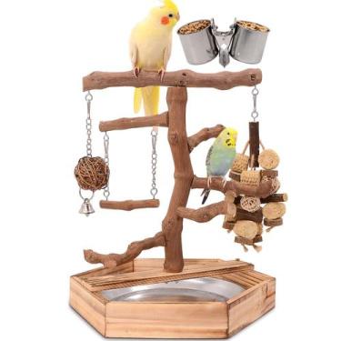 Imagem de Bird Playground LIMIO Madeira de uva natural para pássaros pequenos