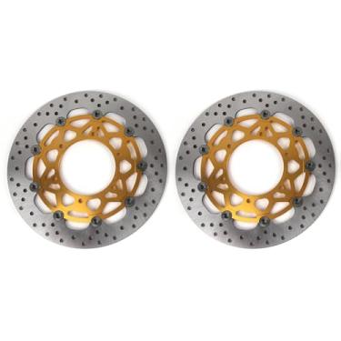 Imagem de Discos de freio dianteiros flutuantes para Suzuki GSX-S1000F ABS 2015-2022, GSX-S1000GT 2022-2023, GSX-S1000GX 2024, GSX-S1000 Katana 1000 2019-2024, peças de acessórios de substituição de motocicleta
