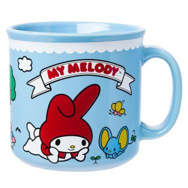 Imagem de Silver Buffalo Caneca Sanrio Hello Kitty and Friends My Melody and Flat Ceramic Camper, 590 ml