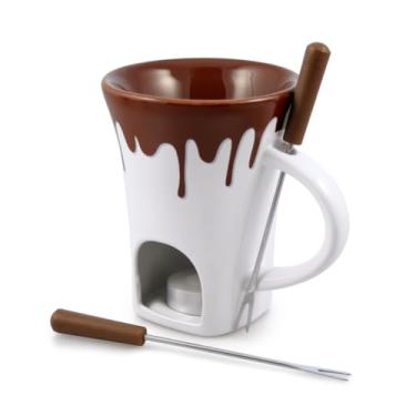 Imagem de Swissmar F12064 Conjunto de 4 peças de canecas de fondue de chocolate Nostalgia
