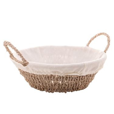 Imagem de Cesta Redonda De Sisal Com Forro - Wolff