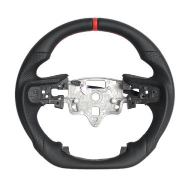 Imagem de JIANGGAI Volante Em Couro, Com Fundo Plano Formato De D E Punho Perfurado, Adequado Para Chevrolet Silverado 1500 2500 Aquecimento, Versão Pás, 2019+