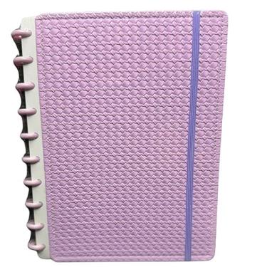Imagem de Caderno Inteligente de Disco Médio Capa Dura Estilo Fichário (1, Lilás)