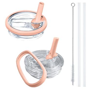 Imagem de Aooiiysd Pacote com 2 tampas Stanley à prova de vazamento, ajuste de substituição para Stanley Quencher H2.0 de 1,134 g, design à prova de derramamento, material antiqueda e resistente ao calor de