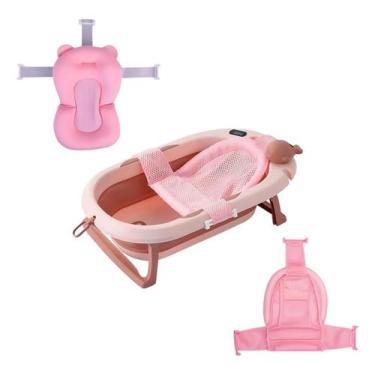 Imagem de Banheira Ofurô Dobrável Com Rede, Cama Redutora E Termômetro - Tibaby,