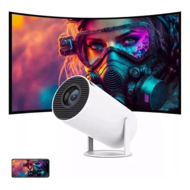 Imagem de Projetor Portátil 4K Ultra HD com Wi-Fi 6, Bluetooth 5.0, Android 11 e Espelhamento de Tela para Filmes e Games