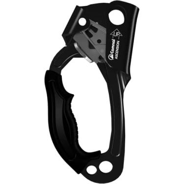 Imagem de CAMNAL Equipamento de escalada Ascender e Rapel Descender Belay Dispositivos para Corda de 8-13 mm para Resgate e Arborista (Esquerda Preto)