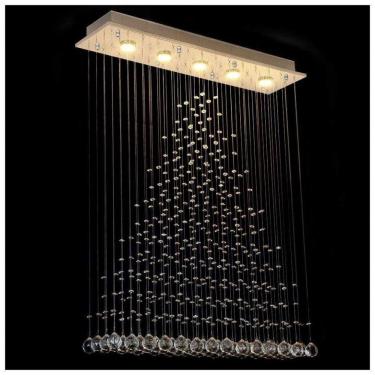 Imagem de Lustre Para Sala, Quarto, Sala De Jantar, Cozinha, Cristal K9 Base 18x70 100cm