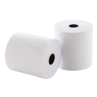 Imagem de Bobina Térmica 57x15 Máquina Cartão Cx 10 Un Cor Bco - EGL Milponto