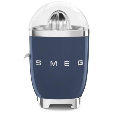 Imagem de Espremedor de Suco de Citrus SMEG 50s Retro Style com Bico Antigotejamento, Ativação Automática e Peneira Eficiente, Azul Marinho