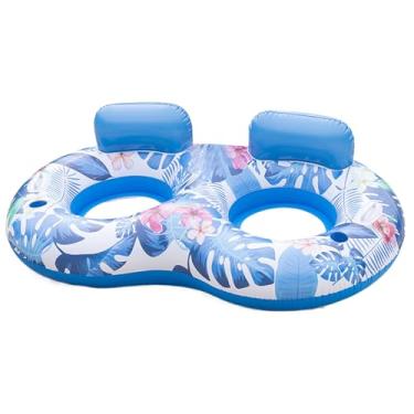 Imagem de Flutuador Inflável para Piscina - Cadeira Flutuante Aquática | Bote Inflável, Brinquedo Unissexo Ao Ar Livre Para Lago, Piscina, Praia e Parque Aquático