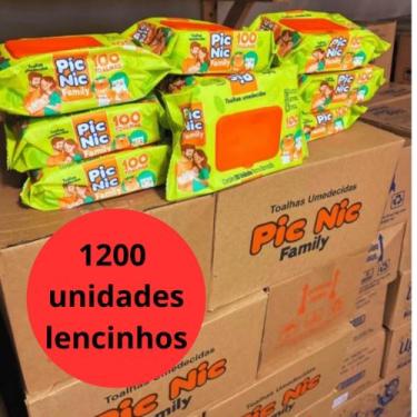 Imagem de Caixa de 1200 Unidades Toalhas Umedecidas - Pic Nic Super Lenço Umedec