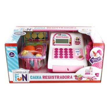 Imagem de Caixa Registradora Rosa Com Luz e Som Creative Fun Multikids - BR387 BR387