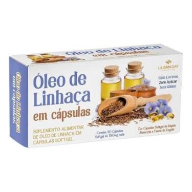 Imagem de Óleo de Linhaça 30 Cápsulas La San Day-Unissex